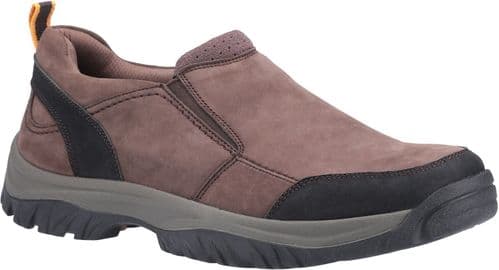 Cotswold Boxwell Slip On Mens Shoes Brown
